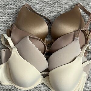 Women's Intimates Collection - Cream, Tan, and Brown Bras